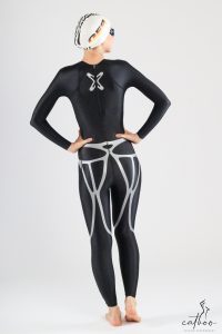 Anna Black Bodyskin - shiny wetsuit
